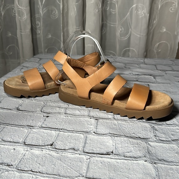 Madewell Addie Sandal Desert Camel Tan size 8 1/2 leather sandals - Picture 13 of 16